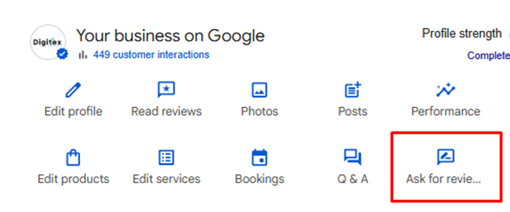 Ask for reviews